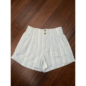 American Eagle Striped Mom Paper Bag Shorts NWT 6